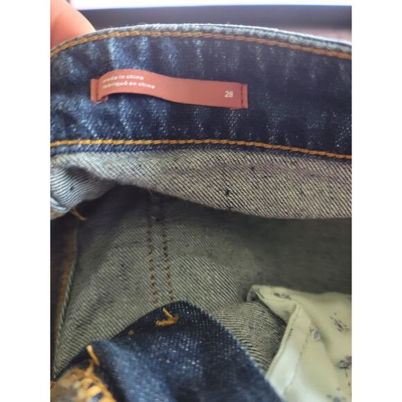 Anthropologie Slim Boyfriend Crop Distressed Jeans - New - 28 Waist - Picture 6 of 7